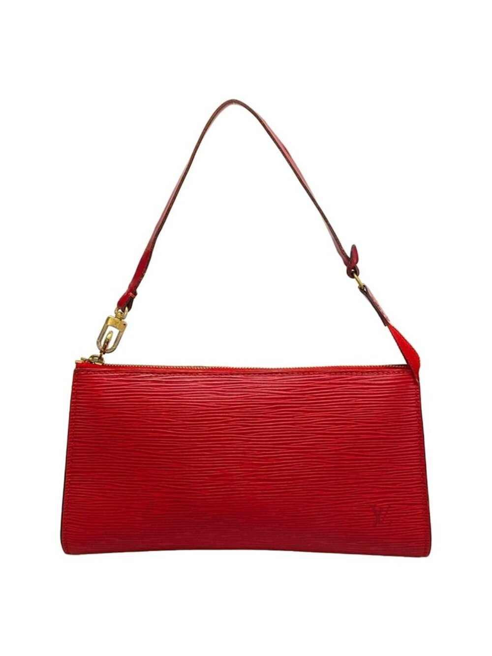 Louis Vuitton Handbag Epi Pochette Castilianred Leather
